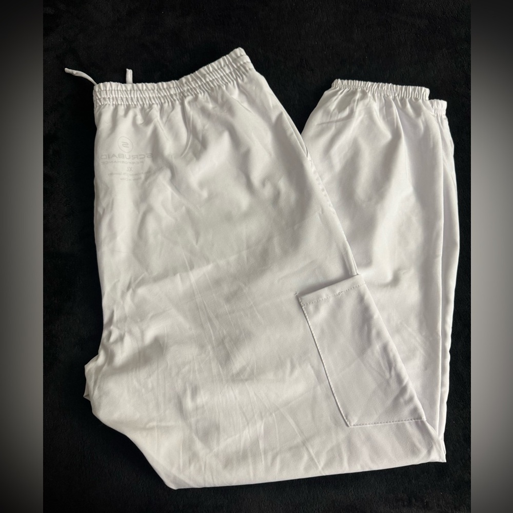 White Scrub Pants XL